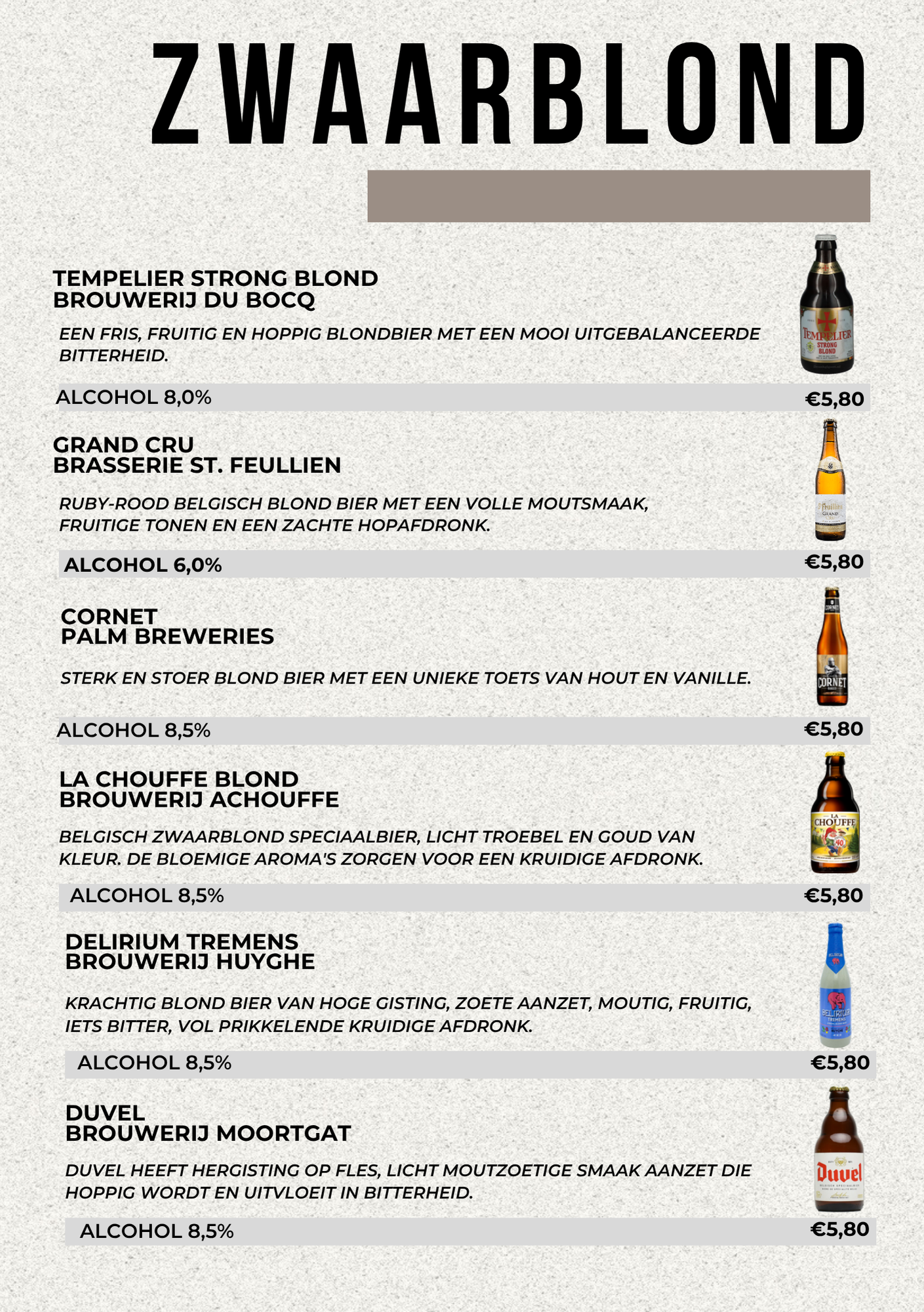 Zwaarblond bier