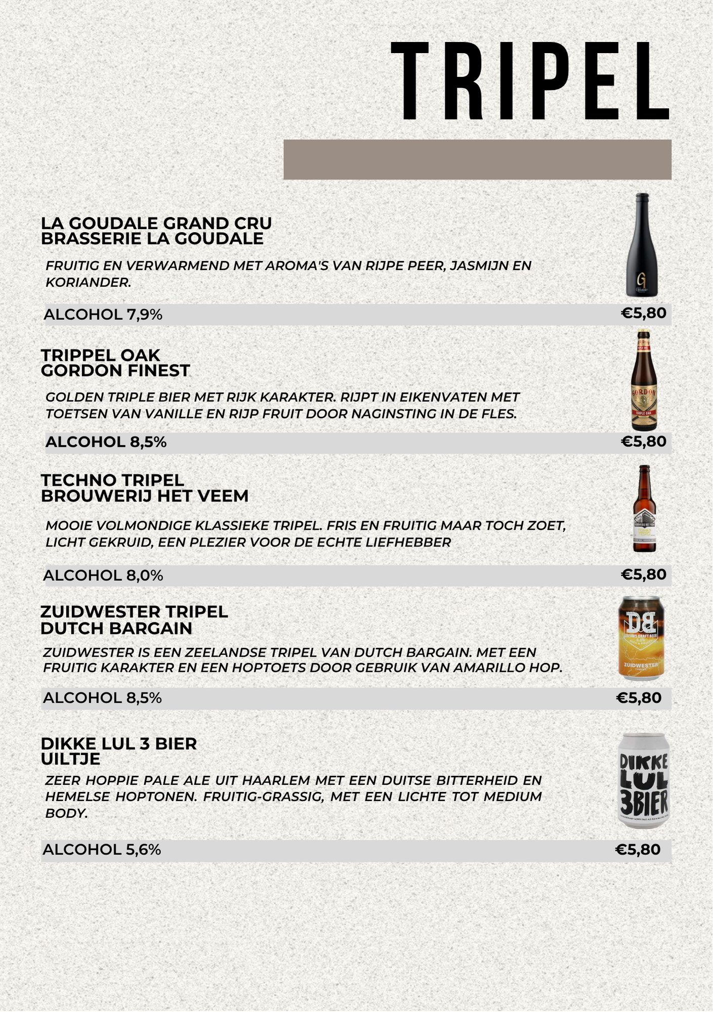 Tripel bier