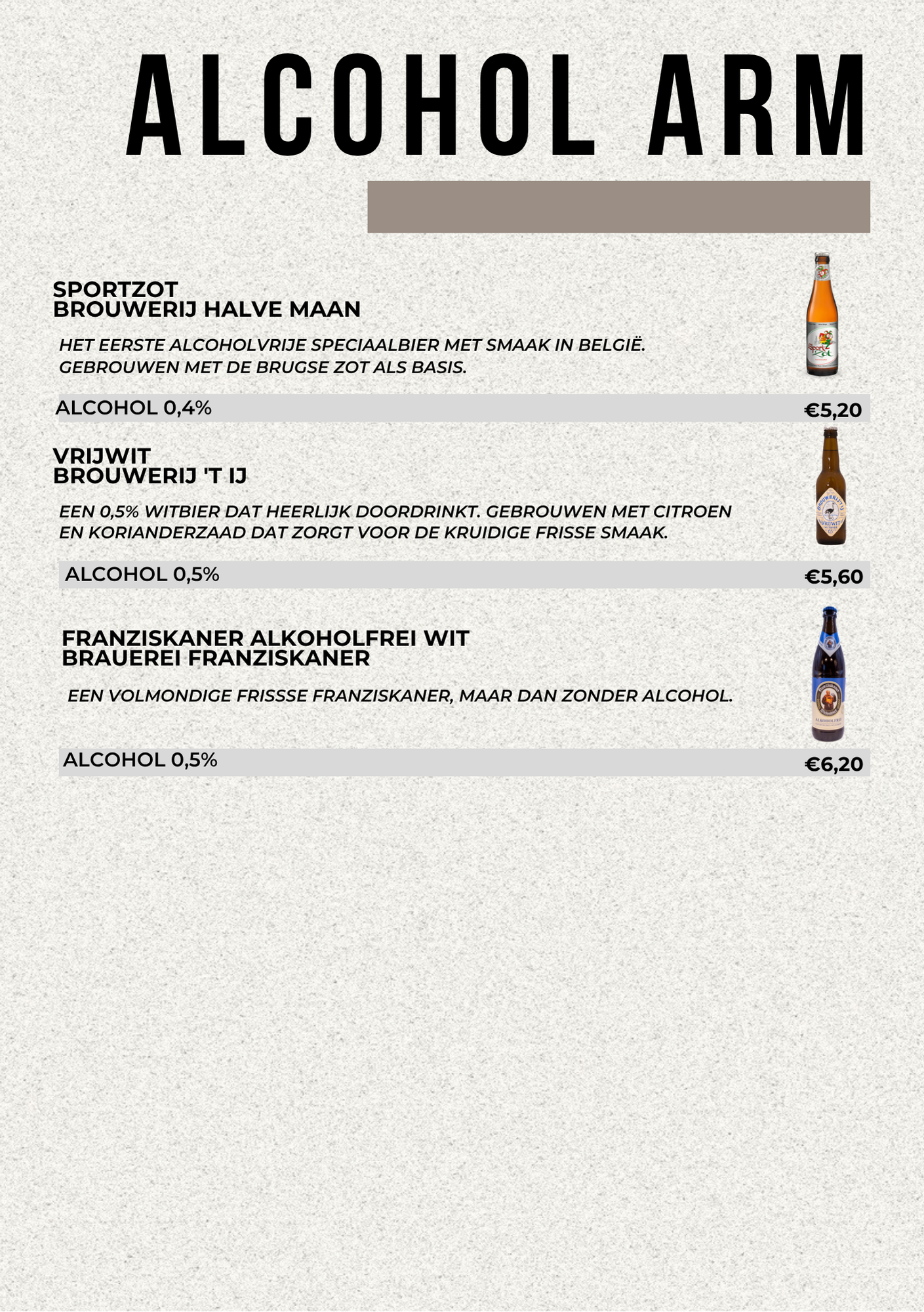 Alcoholarm bier