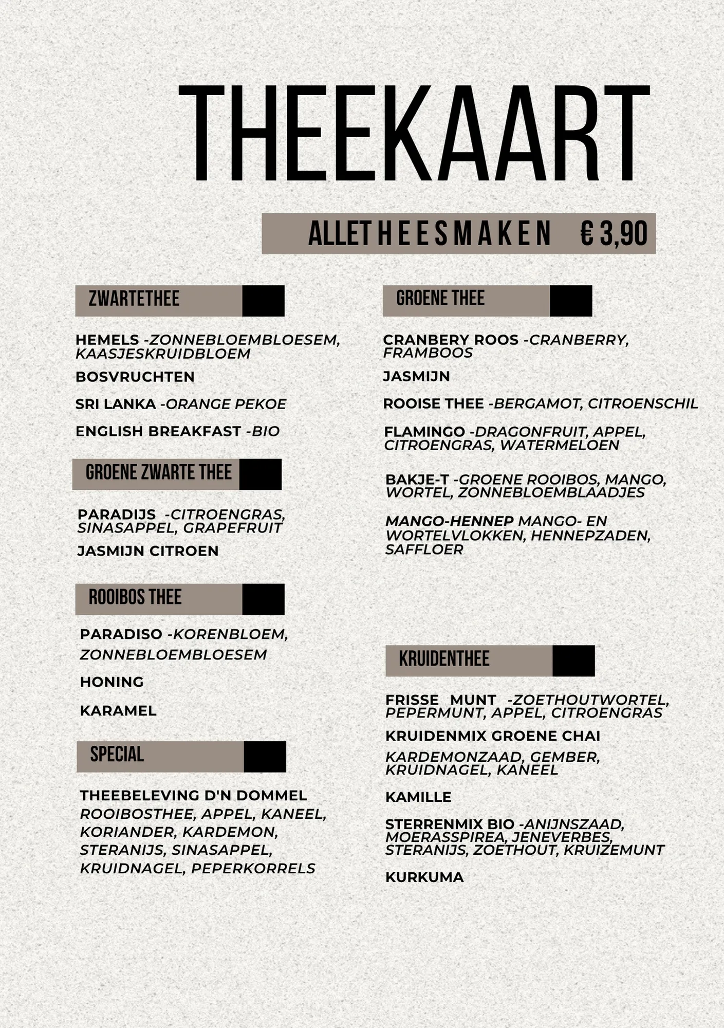 Theekaart