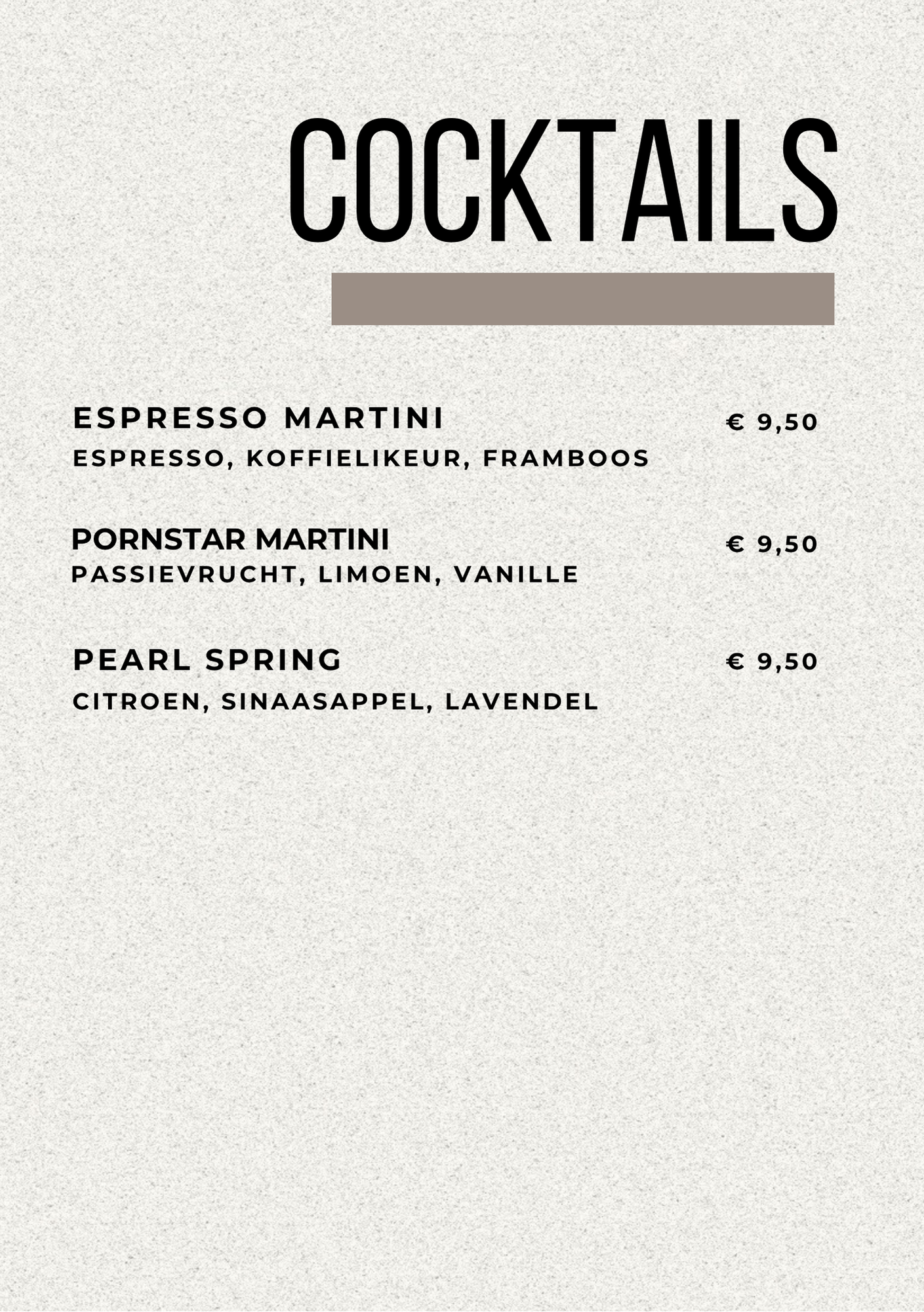 Cocktails